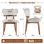 Chaise d'appoint rembourrée en bois massif-628719361