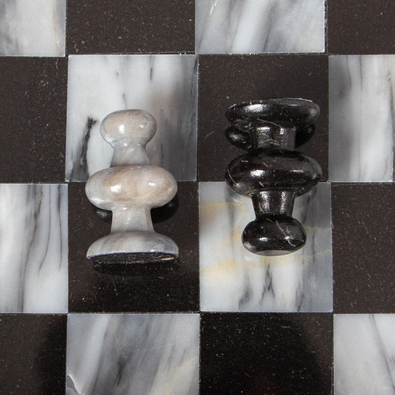 Besaw Mercer41 Handmade 10.75'' L Stone Chess Game Set