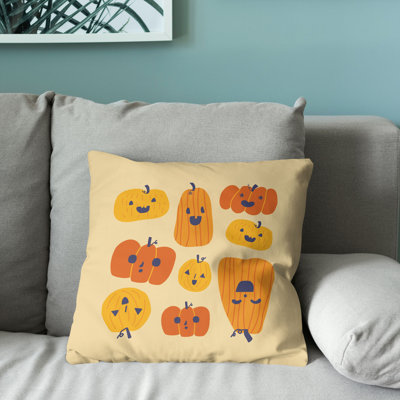 Coussin Funky Pumpkin Friends 18 x 18 po