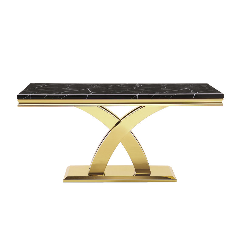 Kiyami Metal Base Dining Table
