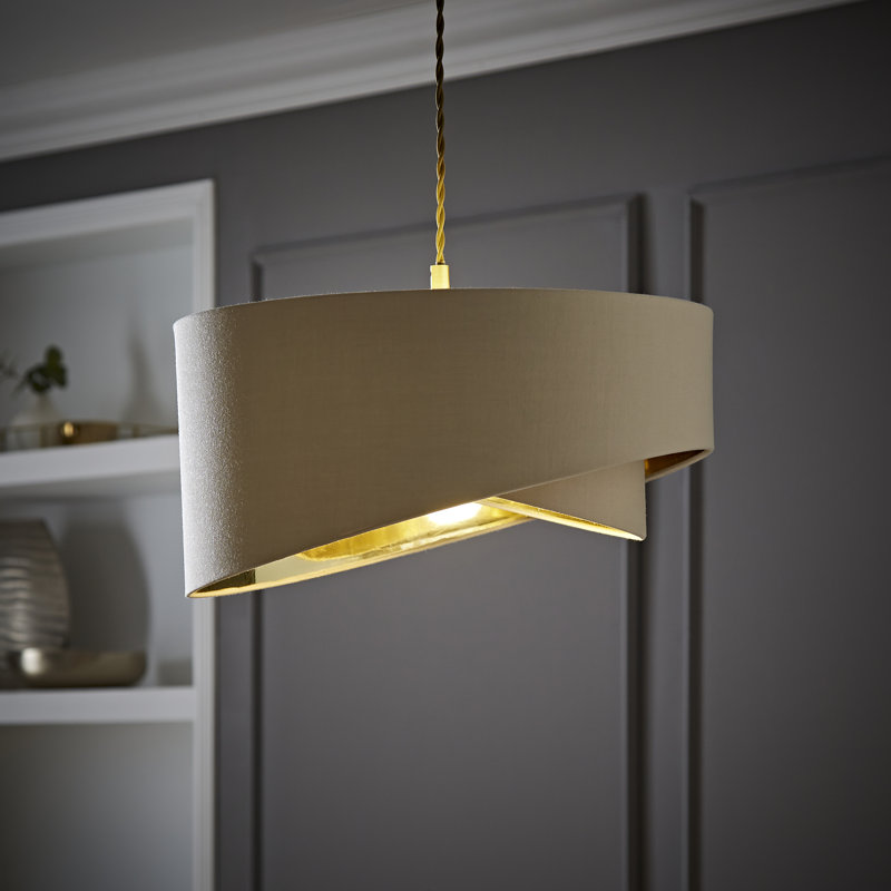Basharat 1 - Light Novelty Lamp Shade, Mink