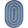Damell Braided Non-Shedding Reversible Jute Blue Rug