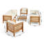 Ensemble de conversation à assise profonde avec coussins 9 pièces Maher-826694880