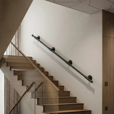 Rampe d'escalier industrielle Loft