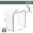 Jozelyn 15.5'' W Plastic / Acrylic Shower Bench