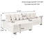 Canapé en flanelle 111,4 po beige-1477127812