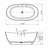 65 Inch Artificial Stone Solid Surface Freestanding Bathroom Bathtub-123339654