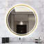 Renz - Miroir rond - Laiton brossé