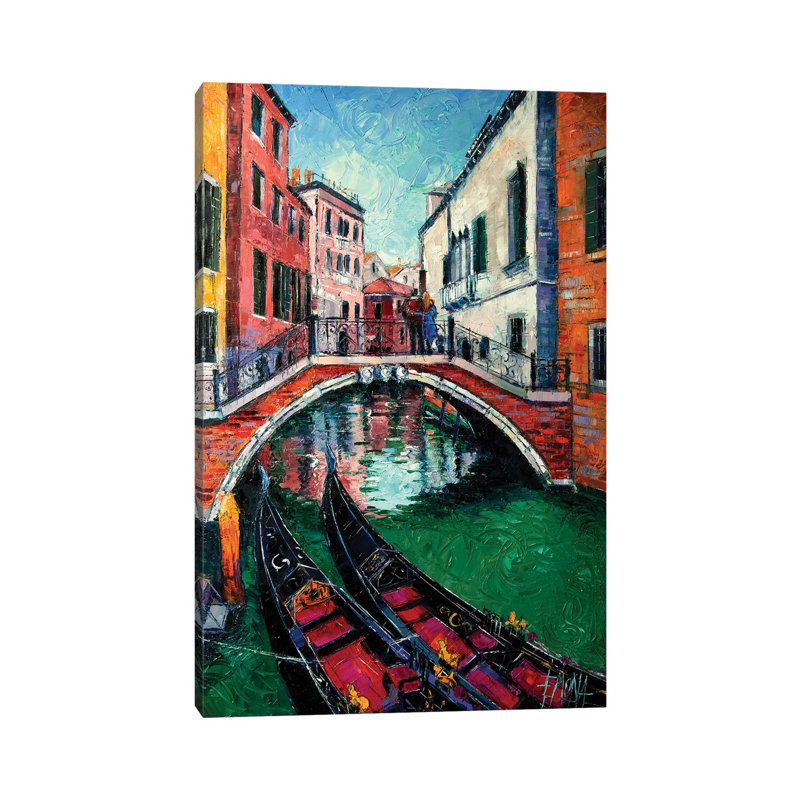 Venice Romance 1 Piece Wrapped Canvas Painting, 20.32 cm H x 30.48 cm W