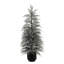 SEASONAL GREENERY TREE CEDAR FLOCKED POT 3FT