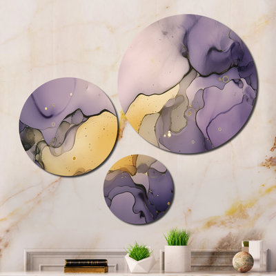 Abstract Wall Decor on Metal