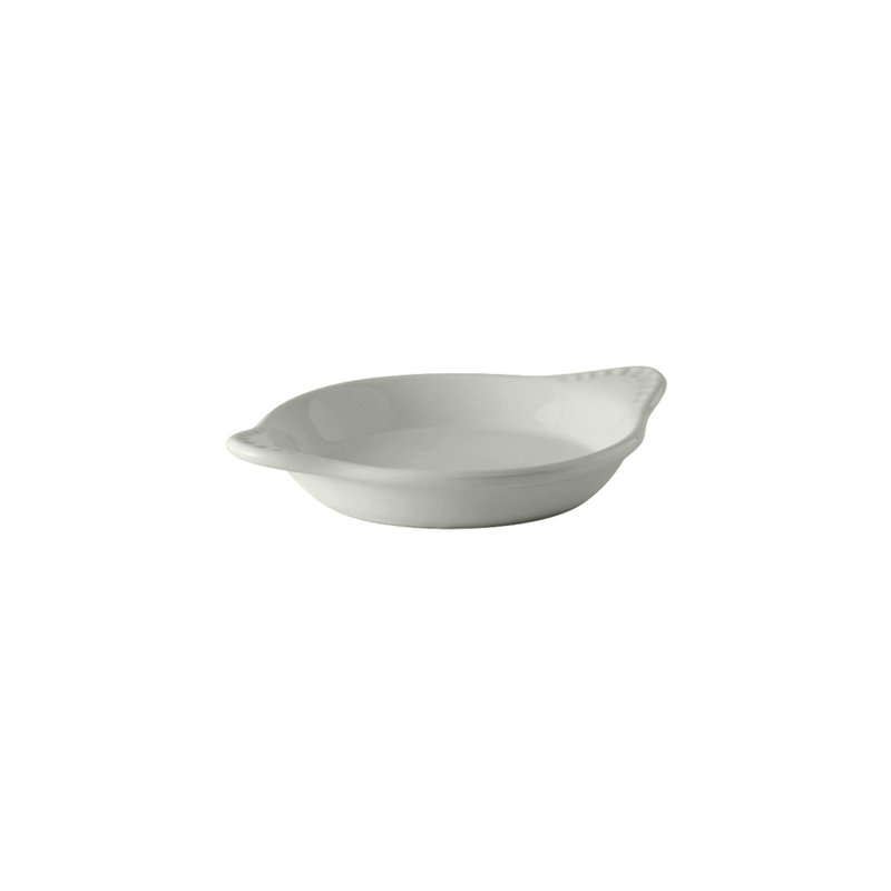 Tuxton Eggshell Oval Ceramic 12 Piece Au Gratin Dish Bakeware Set, White