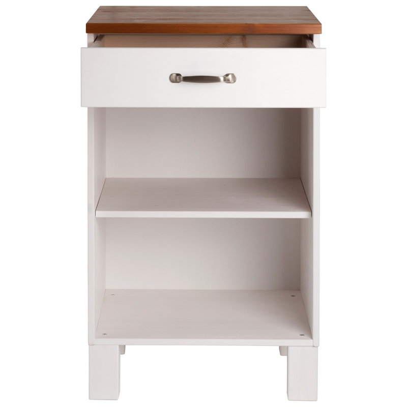 Flintwood Matte Base Unit, White/Honey