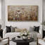 «Neutral Toned Dried Wildflowers Field», reproduction d'art sur toile encadrée-405333727-405333719