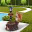 Jardinières en résine multifonctionnelles, décor de lanterne écureuil rustique pour la maison