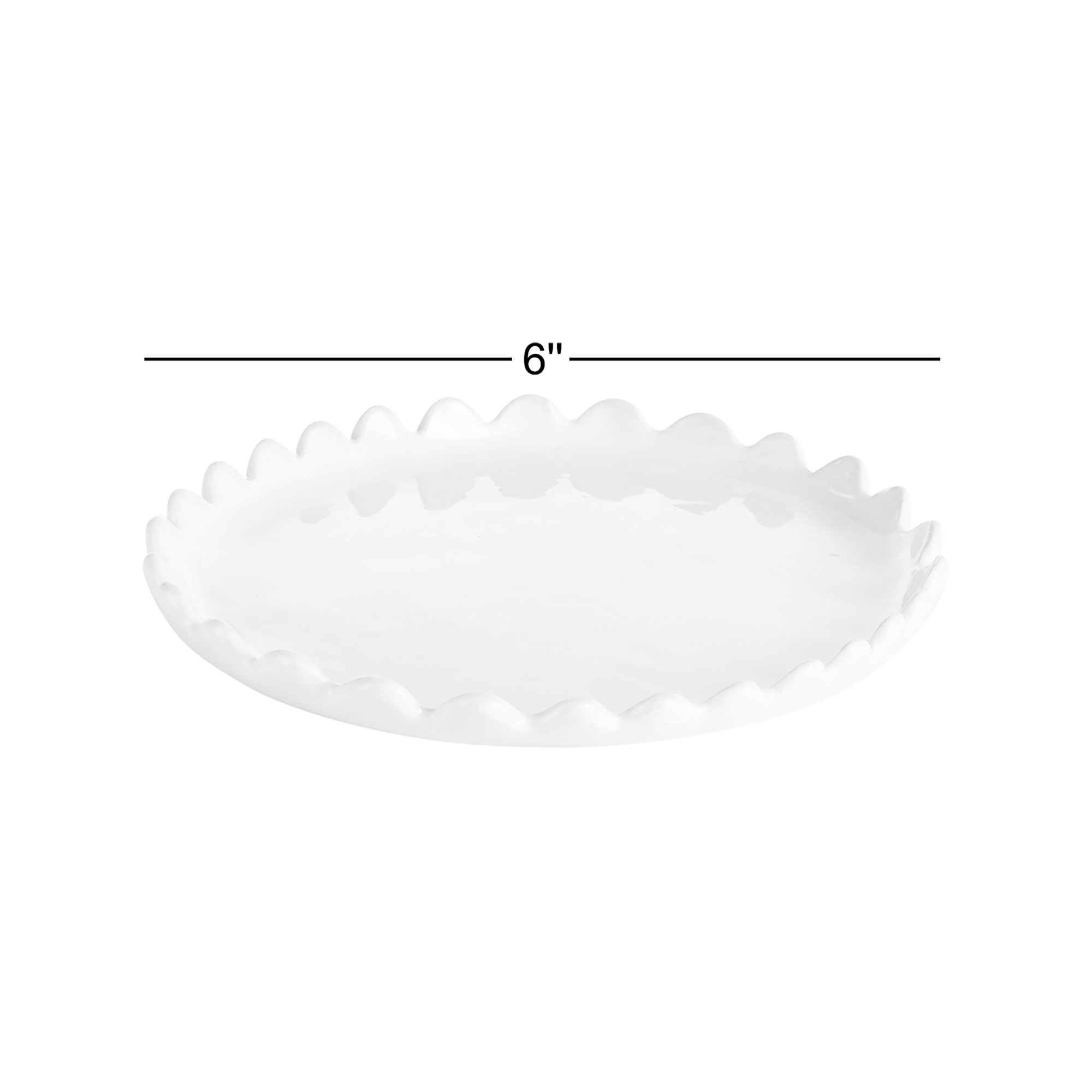Drian Oval Tray, White