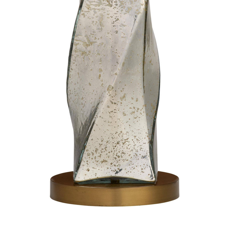 Scylla Table Lamp, Silver Luster