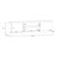 Low 2 Door, 2 Drawer TV Cabinet, 204,4 cm W x 50,4 cm H x 41 cm D-1415510254