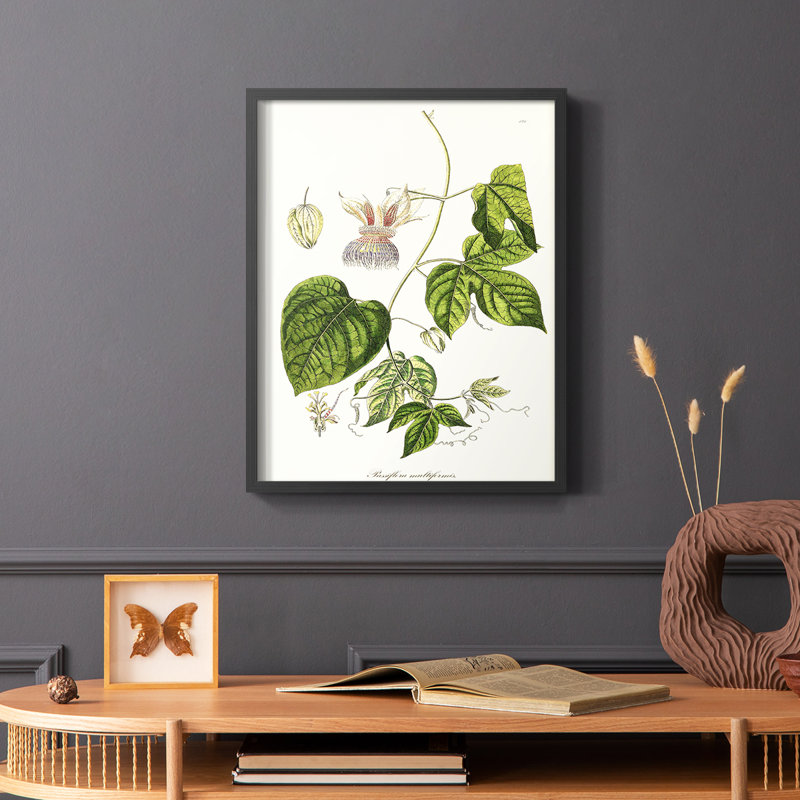 Passion Passion Trio I, reproduction encadrée - bois massif, H 20 po x l 16 po, Noir