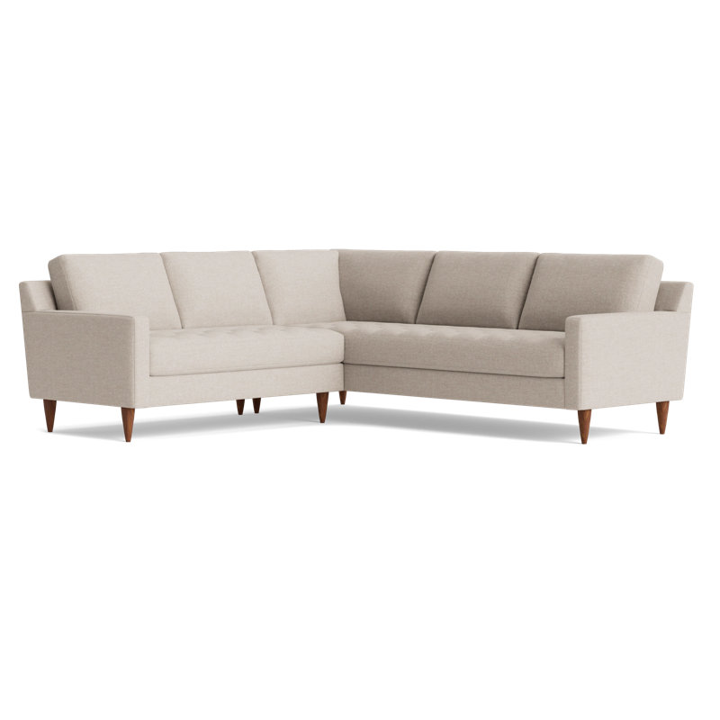 MCM Sectional, Right Hand Facing, Performance Weave - Natural