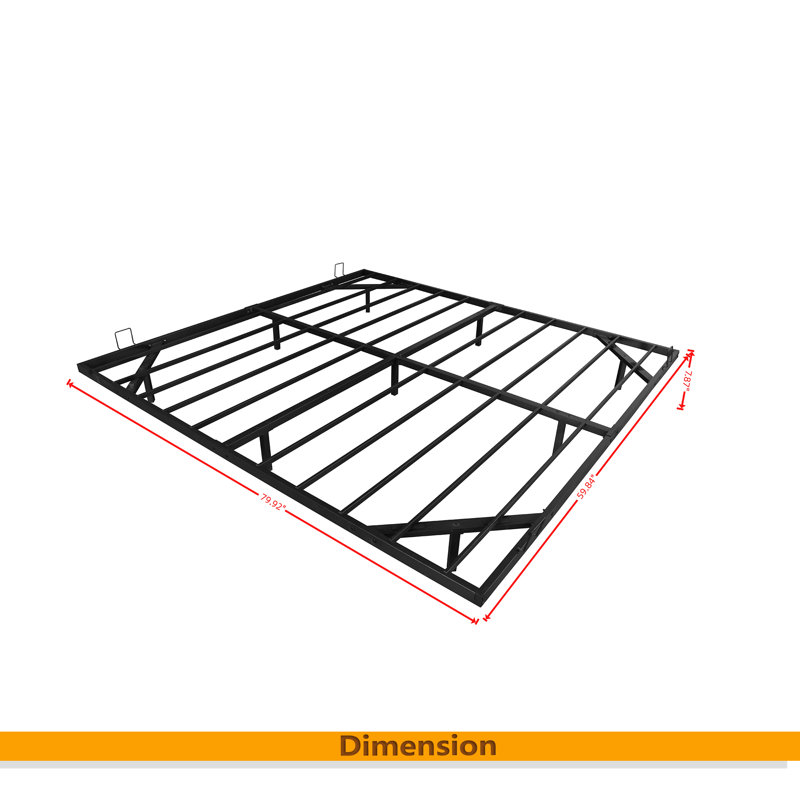Queen Size Floating Bed Frames With LED Lights, Metal Platform Bed , Solid And Stable, Noise Free, No Box Spring Needed, Easy Assembly