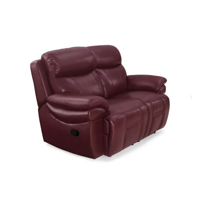 Jaece 2 Seater Top Grain Leather Reclining Sofa