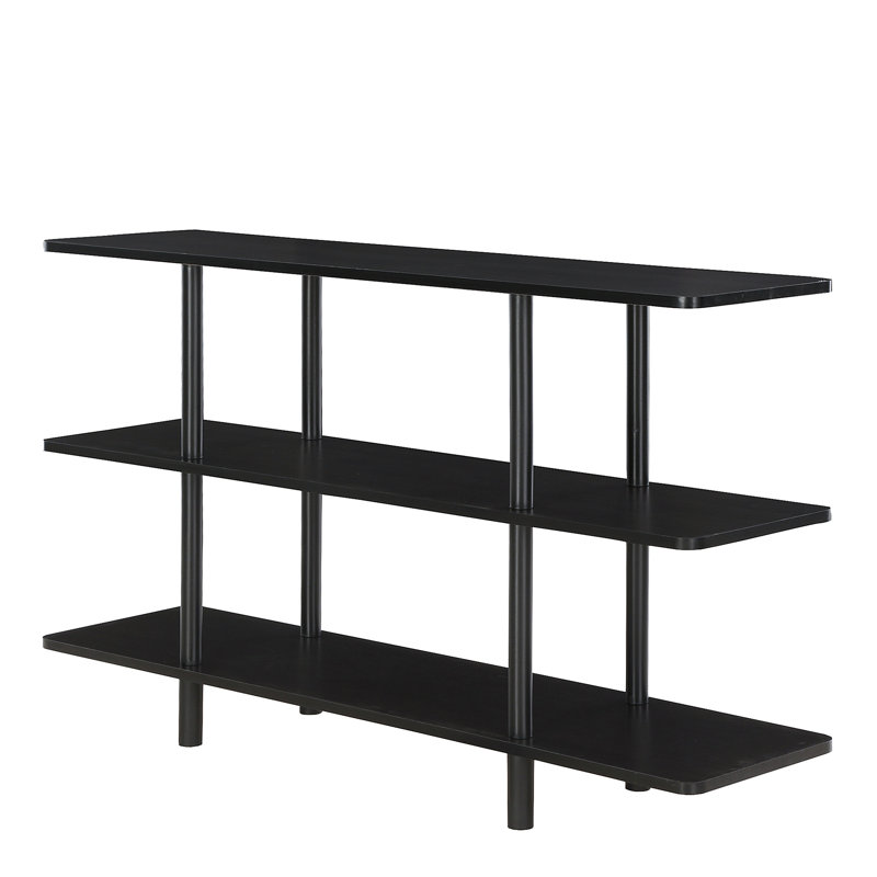 Rosamaria 71cm H x 120cm W Plastic Etagere Bookcase, Espresso