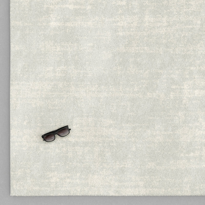 Richmondville Smooth Low Pile Semi-Plain Grey Rug, Rectangle 80cm x 150cm