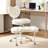 Ivory Meditation Chair Plus, Teddy Fleece Double-Layer Padding Cross Legged Rolling Chair For Adhd, Criss Cross Desk Chair, With Lumbar Support, Adjustable Stool, Flexible For Fidgety Sitters