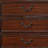 Miri 51 Inch 6 Drawer Tall Dresser Chest, Brass Carved, Cherry Oak Brown
