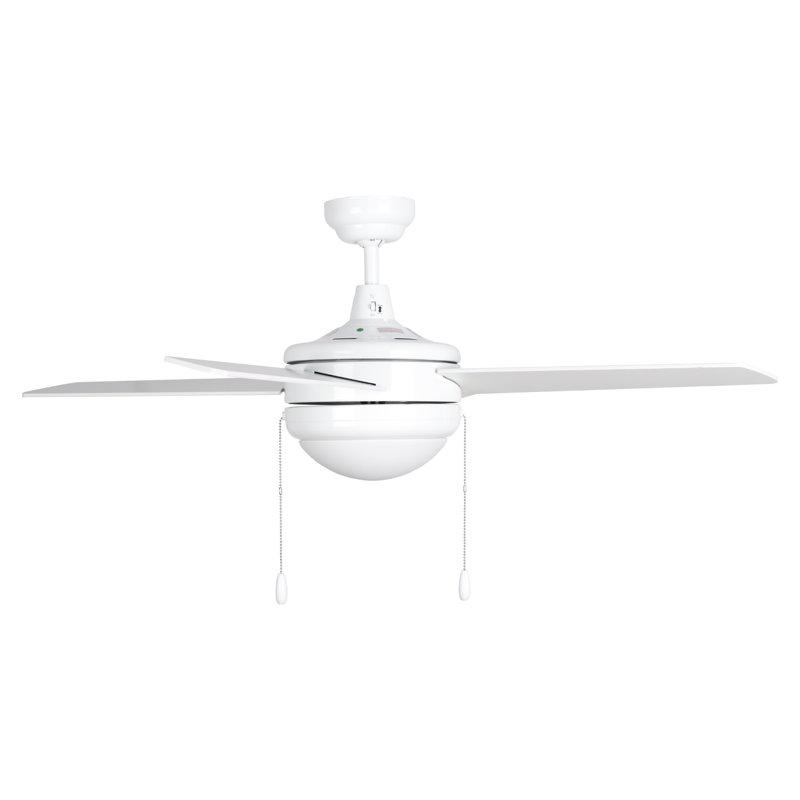 Contempo IV 52" 3-Blade Indoor Ceiling Fan, White