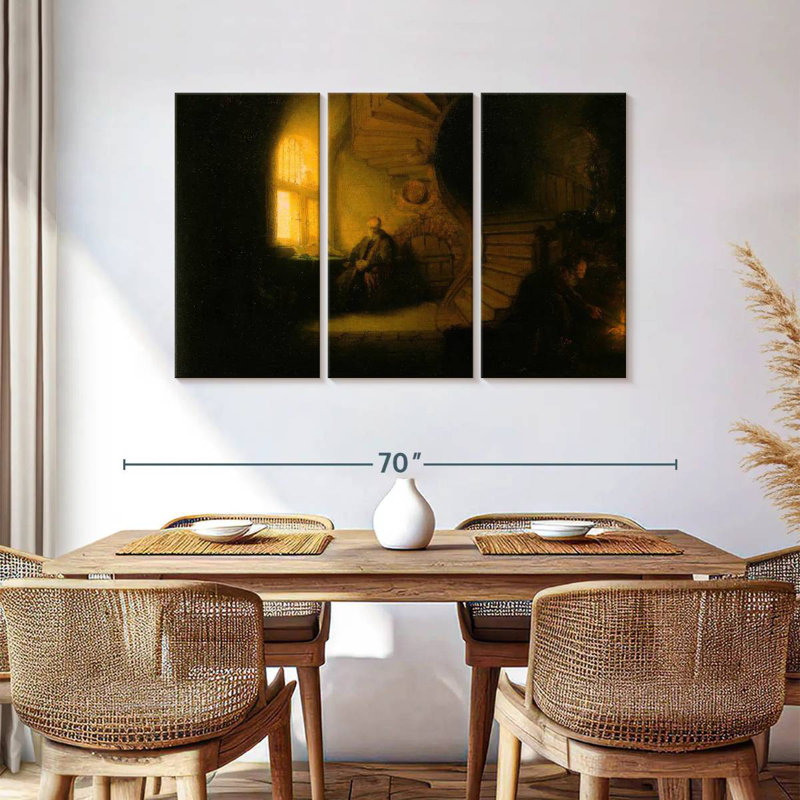 Leisha Philosopher In Meditation, 36" H x 57" W