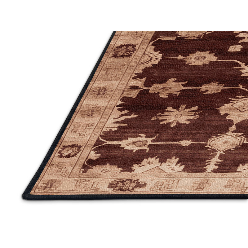 Tapis noir surteint lavable à la machine, Carré 5 pi
