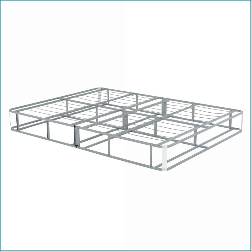 Mattress Foundation Box Spring, Full Size Foldable Metal, Modern Slate Gray | Steel | Full
2Description:, Full