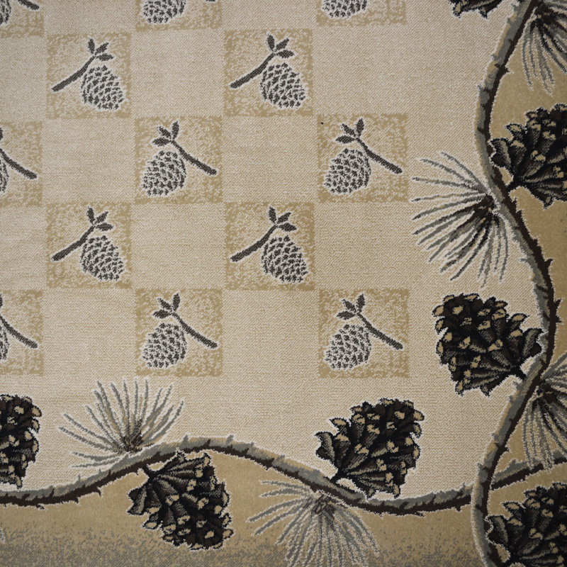 Tapis ivoire Chateaux, Rectangle 2 pi 3 po x 3 pi 3 po