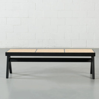 Shawn Cane Wood Bench