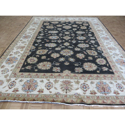 Reint One-of-a-Kind 10'2" x 13'6" Rectangle Wool Area Rug in Blue and Red