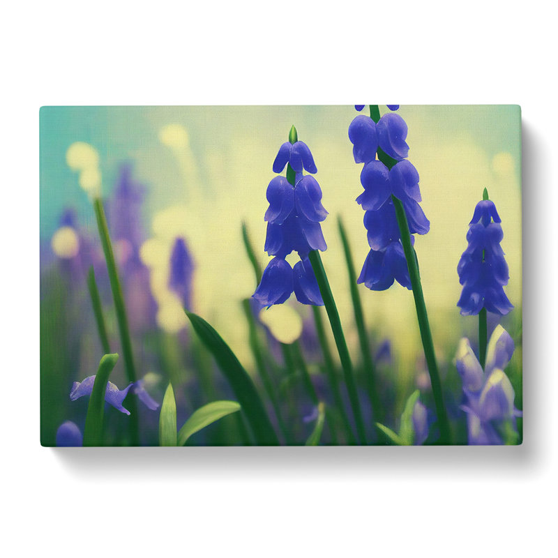 Bluebell Flower Painting Vol.3 - Wrapped Canvas, 35cm H x 50cm W x 3cm D