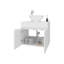 Meuble-lavabo blanc avec 2 portes-296726838
