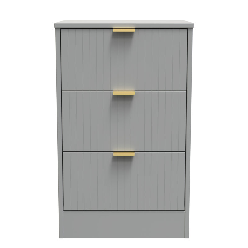 Atsumi 45cm W Manufactured Wood Bedside Table, Dusk Grey