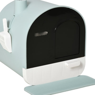 17"X17"X18.5" Cat Litter Box With Lid - Has Tray, , Filter Preserves Cleanliness And Sanitary Conditions, Suitable For Indoor Pets Comes Improves Clean Easy Cats