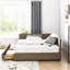 Lit de jour double avec revêtement en velours - et pour une chambre à coucher et un salon confortables, fonction de confort de rangement de tiroir de lit rembourré brun-1776700397