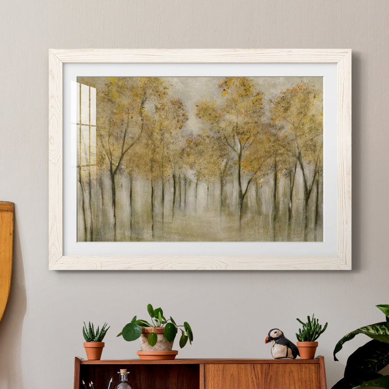 «Golden Spring», impression encadrée sur papier, H 31,5 po x l 23,5 po x P 1,5 po, Papier encadré blanc