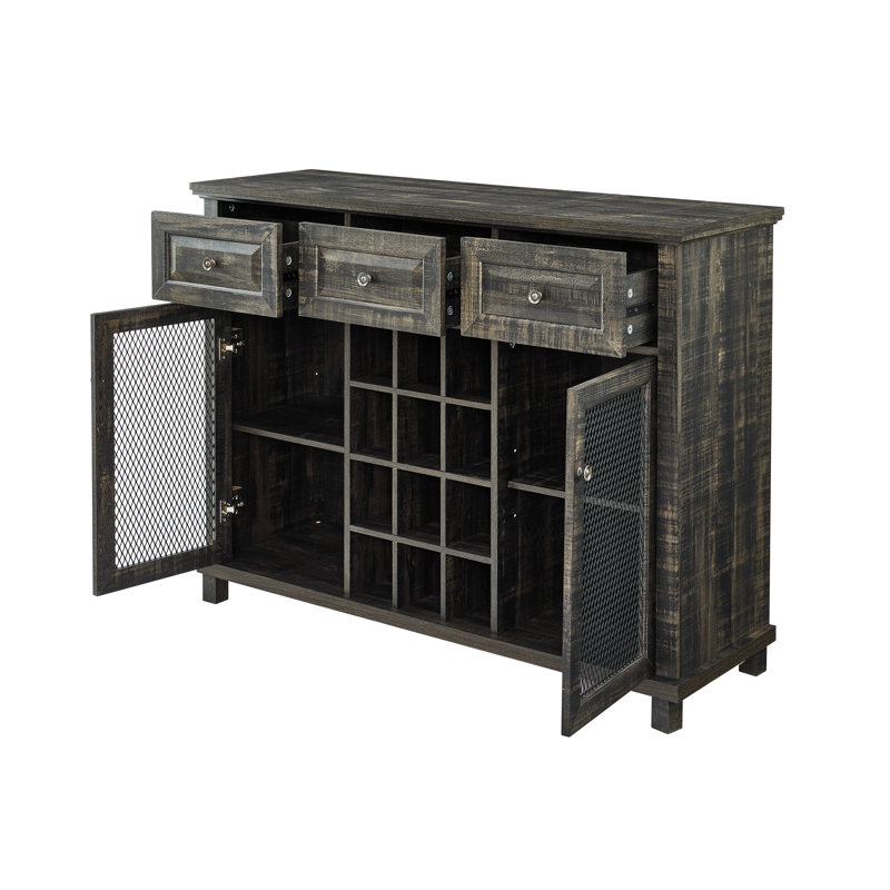 Jack 47.63" Mesh Door Sideboard, Charcoal