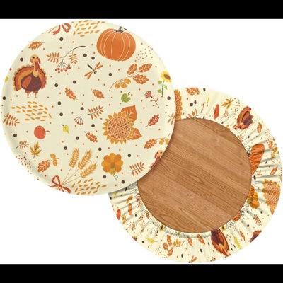Ensemble de 2 housses de tabouret de bar Thanksgiving