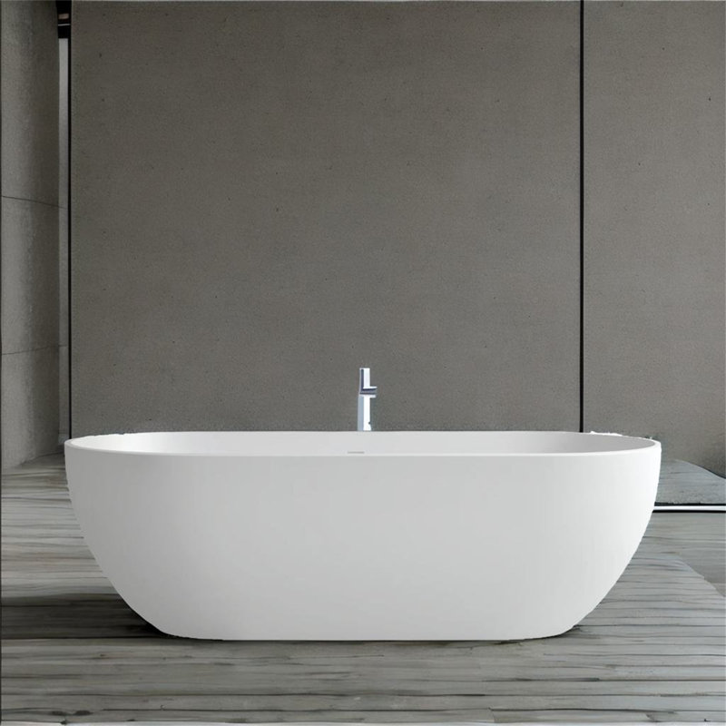 Baignoire autoportante à surface solide 59 po. X 29,5 po.