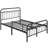 Dravin Metal Platform Bed Frame with Vintage Headboard and Footboard-790985214-779075233