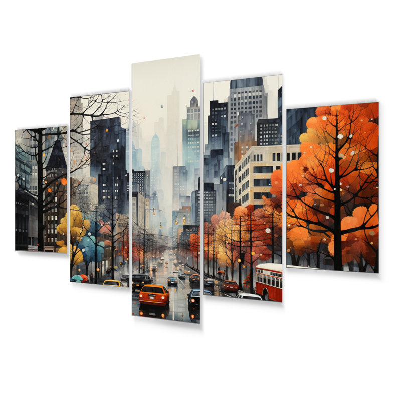 Ensemble de 5 décorations murales