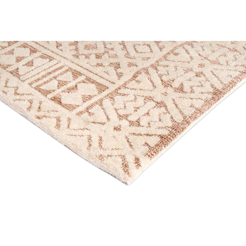 Tapis intérieur / extérieur en microfibre Kheo, Tapis de couloir 2 pi 7 po x 16 pi 1 po