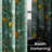 Fancy Hummingbird Patterned  Room Darkening Curtain,Rod Pocket Back Tab Floral Drapes,Set of 2-286680886-286370201